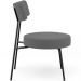 Kit 02 Poltronas Decorativas Para Sala De Estar Base Fixa Londres L02 Suede Cinza - Lyam
