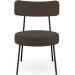 Kit 02 Poltronas Decorativas Para Sala De Estar Base Fixa Londres L02 Suede Marrom - Lyam