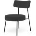 Kit 02 Poltronas Decorativas Para Sala De Estar Base Fixa Londres L02 Suede Preto - Lyam