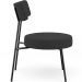 Kit 02 Poltronas Decorativas Para Sala De Estar Base Fixa Londres L02 Suede Preto - Lyam