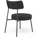 Kit 02 Poltronas Decorativas Para Sala De Estar Base Fixa Londres L02 Suede Preto - Lyam