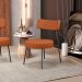 Kit 02 Poltronas Decorativas Para Sala De Estar Base Fixa Londres L02 Tecido Terracota - Lyam