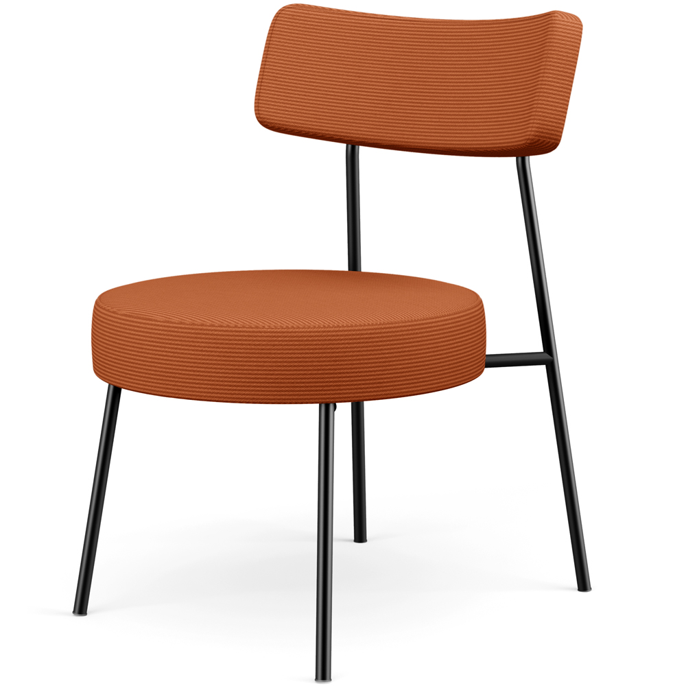 Kit 02 Poltronas Decorativas Para Sala De Estar Base Fixa Londres L02 Tecido Terracota - Lyam