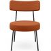 Kit 02 Poltronas Decorativas Para Sala De Estar Base Fixa Londres L02 Tecido Terracota - Lyam