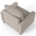 Kit 02 Poltronas Decorativas Para Sala De Estar E Recepção Malta L02 Linho Bege - Lyam Decor