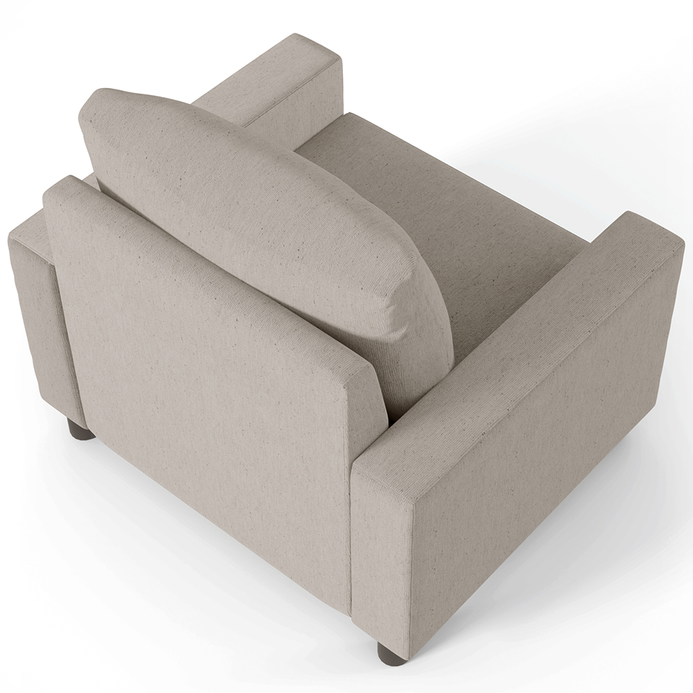Kit 02 Poltronas Decorativas Para Sala De Estar E Recepção Malta L02 Linho Bege - Lyam Decor