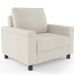 Kit 02 Poltronas Decorativas Para Sala De Estar E Recepção Malta L02 Linho Champagne - Lyam Decor