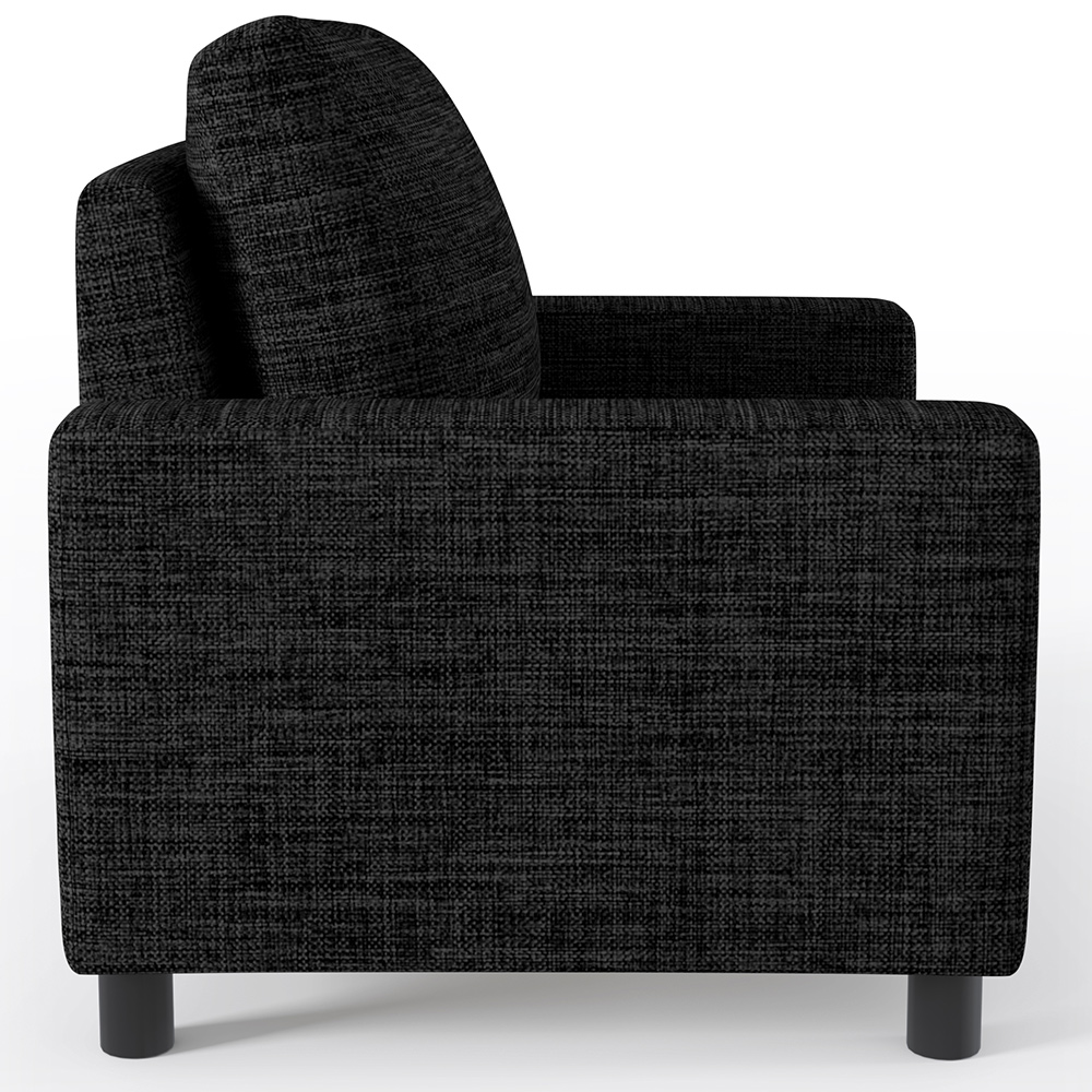 Kit 02 Poltronas Decorativas Para Sala De Estar E Recepção Malta L02 Linho Chumbo - Lyam Decor