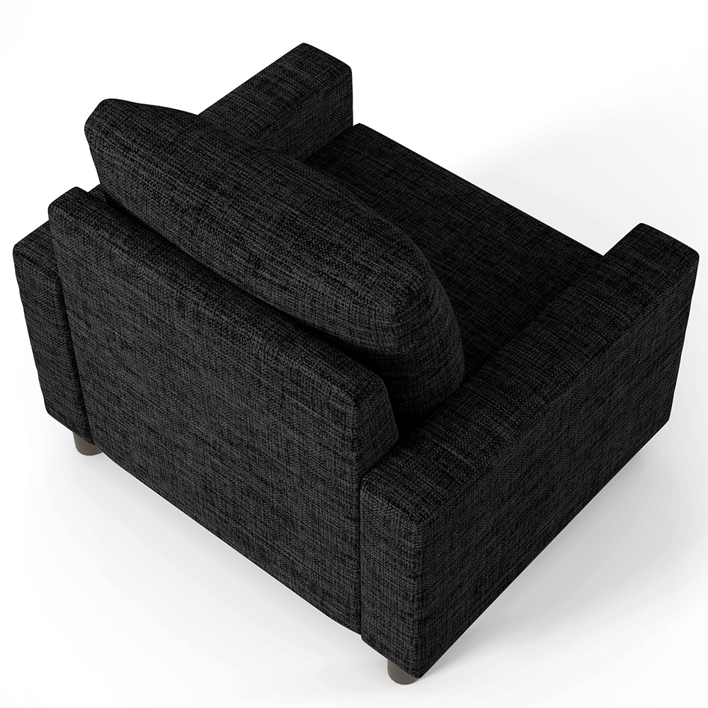 Kit 02 Poltronas Decorativas Para Sala De Estar E Recepção Malta L02 Linho Chumbo - Lyam Decor