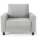 Kit 02 Poltronas Decorativas Para Sala De Estar E Recepção Malta L02 Linho Cinza - Lyam Decor