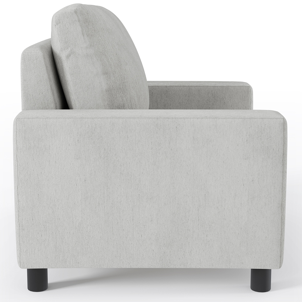 Kit 02 Poltronas Decorativas Para Sala De Estar E Recepção Malta L02 Linho Cinza - Lyam Decor