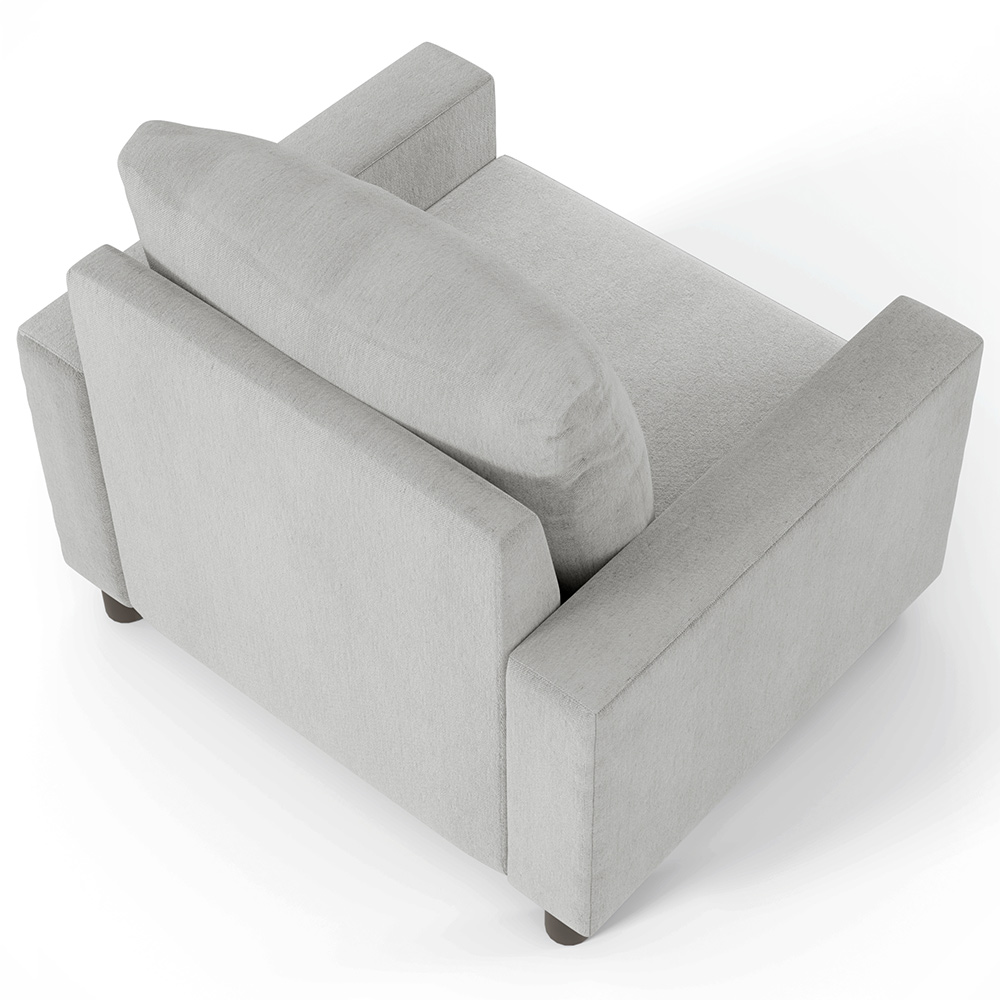 Kit 02 Poltronas Decorativas Para Sala De Estar E Recepção Malta L02 Linho Cinza - Lyam Decor
