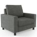 Kit 02 Poltronas Decorativas Para Sala De Estar E Recepção Malta L02 Linho Cinza Escuro - Lyam Decor