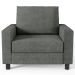 Kit 02 Poltronas Decorativas Para Sala De Estar E Recepção Malta L02 Linho Cinza Escuro - Lyam Decor