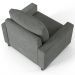 Kit 02 Poltronas Decorativas Para Sala De Estar E Recepção Malta L02 Linho Cinza Escuro - Lyam Decor