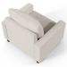 Kit 02 Poltronas Decorativas Para Sala De Estar E Recepção Malta L02 Linho Cru - Lyam Decor
