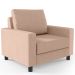 Kit 02 Poltronas Decorativas Para Sala De Estar E Recepção Malta L02 Linho Rosê - Lyam Decor