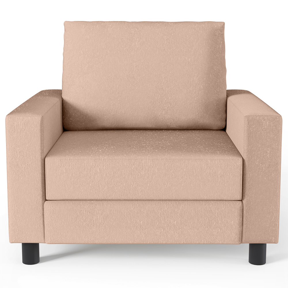 Kit 02 Poltronas Decorativas Para Sala De Estar E Recepção Malta L02 Linho Rosê - Lyam Decor