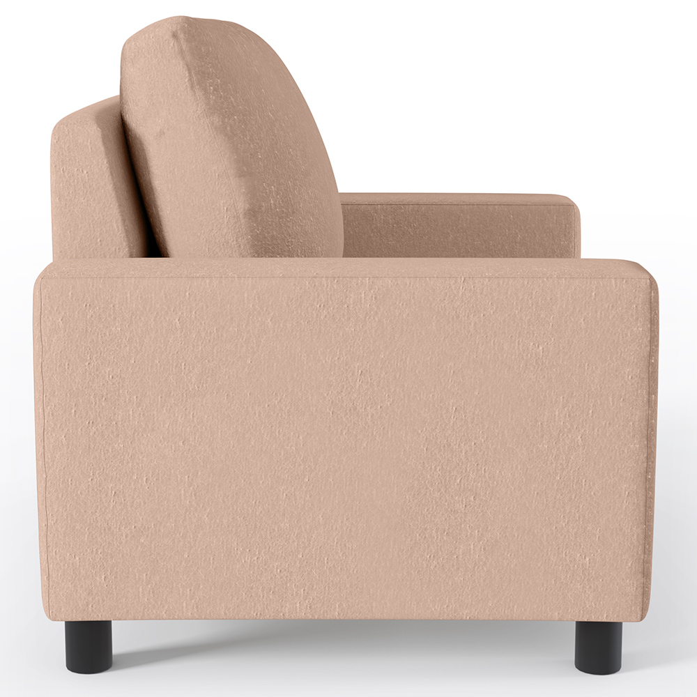 Kit 02 Poltronas Decorativas Para Sala De Estar E Recepção Malta L02 Linho Rosê - Lyam Decor
