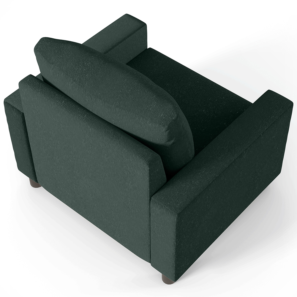 Kit 02 Poltronas Decorativas Para Sala De Estar E Recepção Malta L02 Linho Verde Musgo - Lyam Decor