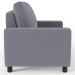 Kit 02 Poltronas Decorativas Para Sala De Estar E Recepção Malta L02 Suede Cinza - Lyam Decor