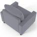 Kit 02 Poltronas Decorativas Para Sala De Estar E Recepção Malta L02 Suede Cinza - Lyam Decor