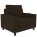 Kit 02 Poltronas Decorativas Para Sala De Estar E Recepção Malta L02 Suede Marrom - Lyam Decor
