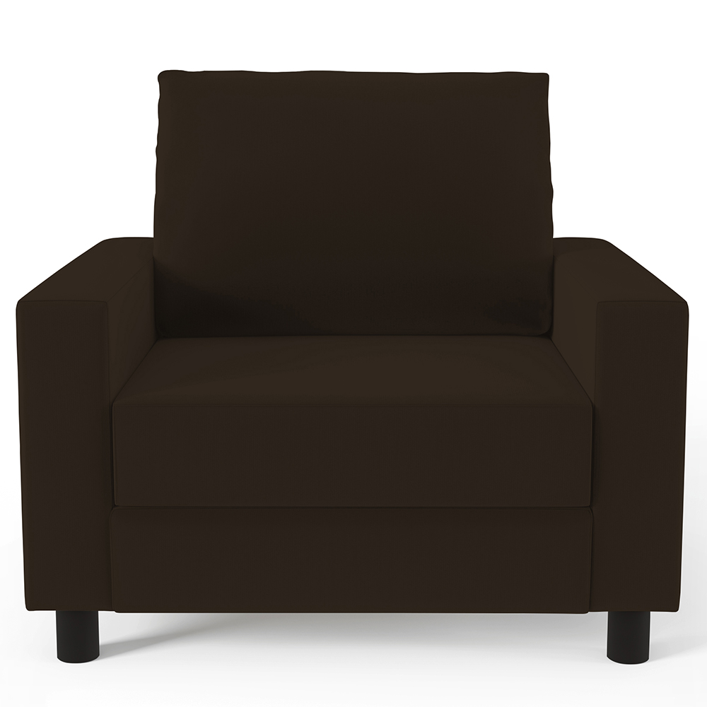 Kit 02 Poltronas Decorativas Para Sala De Estar E Recepção Malta L02 Suede Marrom - Lyam Decor