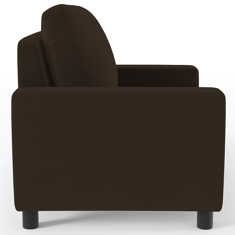 Kit 02 Poltronas Decorativas Para Sala De Estar E Recepção Malta L02 Suede Marrom - Lyam Decor