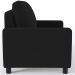Kit 02 Poltronas Decorativas Para Sala De Estar E Recepção Malta L02 Suede Preto - Lyam Decor
