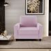 Kit 02 Poltronas Decorativas Para Sala De Estar E Recepção Malta L02 Suede Rosê - Lyam Decor