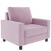 Kit 02 Poltronas Decorativas Para Sala De Estar E Recepção Malta L02 Suede Rosê - Lyam Decor