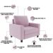 Kit 02 Poltronas Decorativas Para Sala De Estar E Recepção Malta L02 Suede Rosê - Lyam Decor