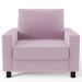 Kit 02 Poltronas Decorativas Para Sala De Estar E Recepção Malta L02 Suede Rosê - Lyam Decor