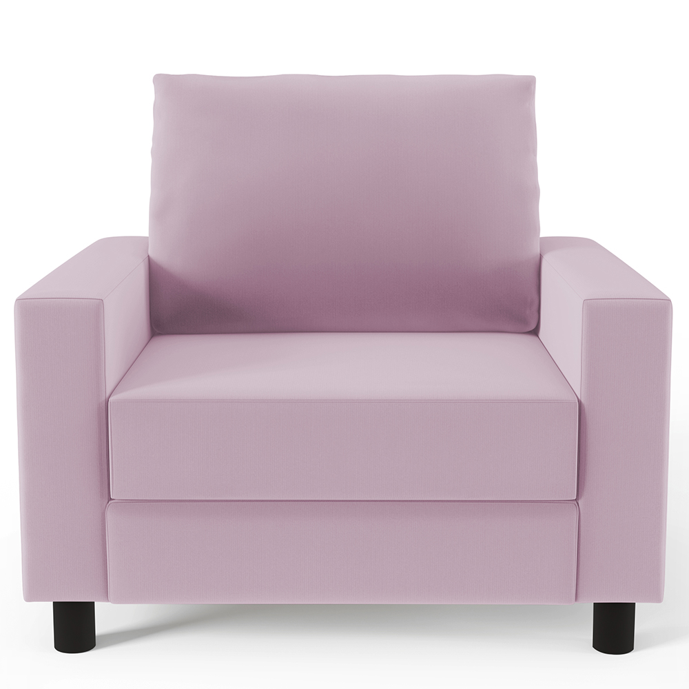 Kit 02 Poltronas Decorativas Para Sala De Estar E Recepção Malta L02 Suede Rosê - Lyam Decor