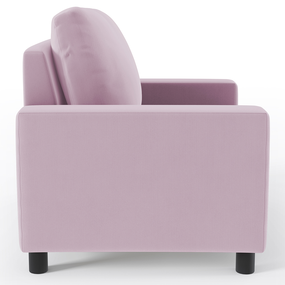 Kit 02 Poltronas Decorativas Para Sala De Estar E Recepção Malta L02 Suede Rosê - Lyam Decor