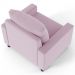 Kit 02 Poltronas Decorativas Para Sala De Estar E Recepção Malta L02 Suede Rosê - Lyam Decor