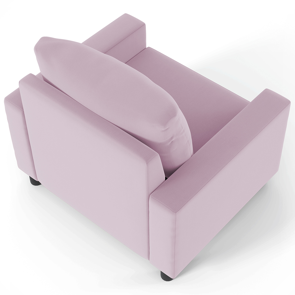 Kit 02 Poltronas Decorativas Para Sala De Estar E Recepção Malta L02 Suede Rosê - Lyam Decor