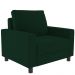 Kit 02 Poltronas Decorativas Para Sala De Estar E Recepção Malta L02 Suede Verde Musgo - Lyam Decor