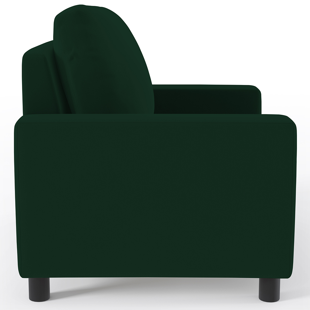 Kit 02 Poltronas Decorativas Para Sala De Estar E Recepção Malta L02 Suede Verde Musgo - Lyam Decor