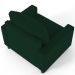 Kit 02 Poltronas Decorativas Para Sala De Estar E Recepção Malta L02 Suede Verde Musgo - Lyam Decor