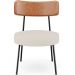 Kit 02 Poltronas Decorativas Para Sala De Estar Fixa Londres L02 Couríssimo Camel Linho Cru - Lyam