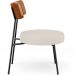Kit 02 Poltronas Decorativas Para Sala De Estar Fixa Londres L02 Couríssimo Camel Linho Cru - Lyam