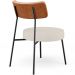 Kit 02 Poltronas Decorativas Para Sala De Estar Fixa Londres L02 Couríssimo Camel Linho Cru - Lyam