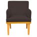 Kit 02 Poltronas Decorativas Para Sala de Estar Base Mel Beatriz W01 Corano Marrom - Lyam Decor