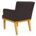 Kit 02 Poltronas Decorativas Para Sala de Estar Base Mel Beatriz W01 Corano Marrom - Lyam Decor