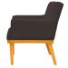Kit 02 Poltronas Decorativas Para Sala de Estar Base Mel Beatriz W01 Corano Marrom - Lyam Decor