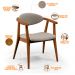 Kit 02 Poltronas Decorativas Para Sala de Estar Cecília B04 Linho Bege - Lyam Decor