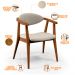 Kit 02 Poltronas Decorativas Para Sala de Estar Cecília B04 Linho Cru - Lyam Decor
