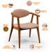 Kit 02 Poltronas Decorativas Para Sala de Estar Cecília B04 Linho Rosê - Lyam Decor